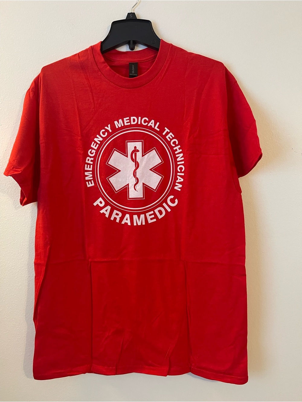 Gildan Red Paramedic Emergency Medical Technician Tee. Will sell both together